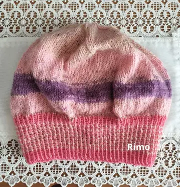 손뜨개질 니트 모자 니트 캡 털실 소크얀