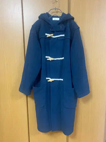 1 mile Plantation 플리스 더플 코트 네이비