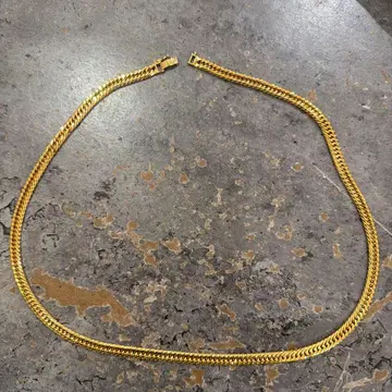 925 실버 금 도금 체인 목걸이