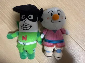 호빵맨 봉제 인형 2체 세트