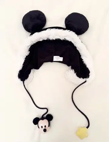 레어 디즈니 팬캡 미키 크리스마스 방한