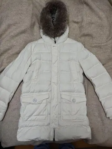 헬노 실크 캐시미어 화이트 다운 자켓