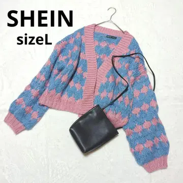 1360 SHEIN 드롭 숄더 가디건 [ L ] 오샤레 카와이