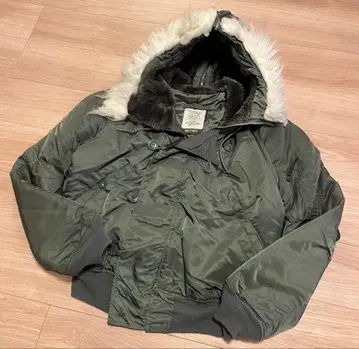 미국제 90s ALPHA 플라이트 자켓 N-2B 사이즈 L 쇼트 기장