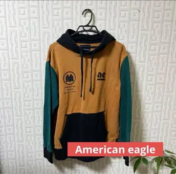AMERICAN EAGLE 컬러 블록 후드티 L 사이즈