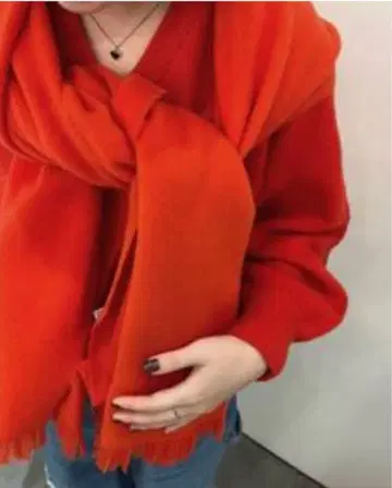 새상품 framework mylab 머플러 빨간색