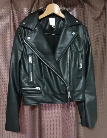 H&M 블랙 라이더 자켓