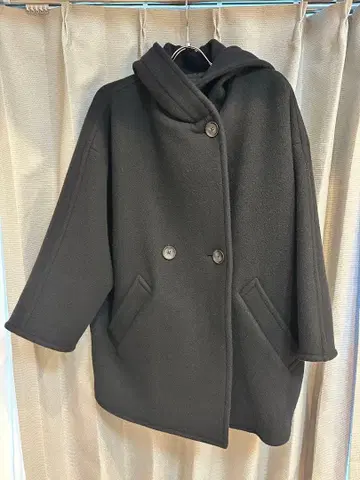 AP STUDIO 모사 오버 후디 코트 36 블랙 라빠르망