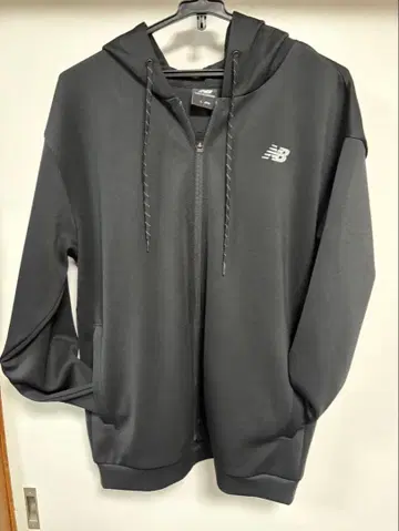 New Balance 골프 풀 집업 후드티 블랙