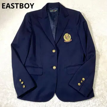 EASTBOY 이스트 보이 와펜 골드 버튼 네이비 블레이저 9호 M