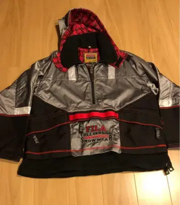 FILA 휠라 나일론 마운틴 파카 블루종 스키 하프 지퍼