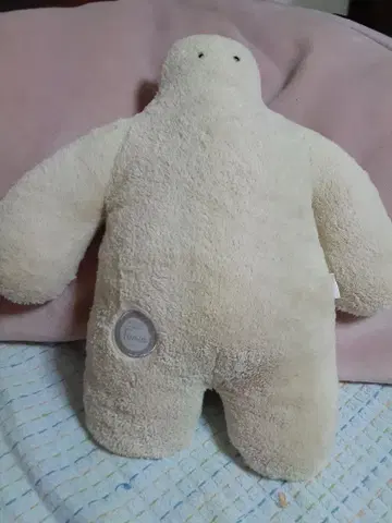 Funio 사람 모양 봉제 인형 크림색 약 30cm