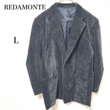 레다몬테 코듀로이 테일러드 자켓 블랙 L 어깨 패드 포함