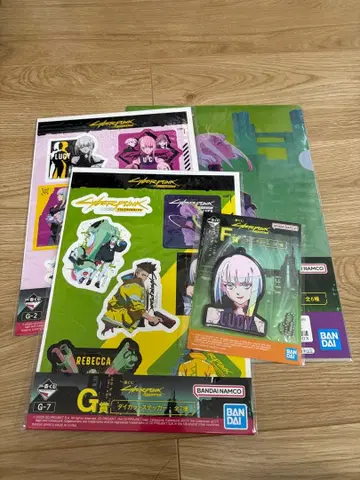 제일복권 사이버 펑크 엣지 러너즈 스티커 세트 클리어 파일 포함