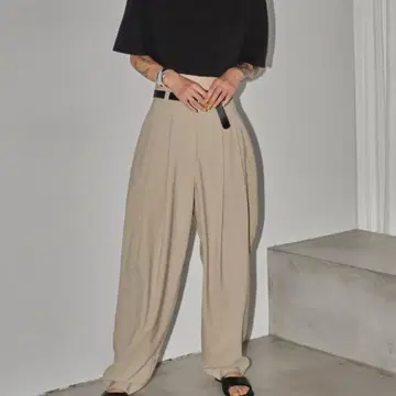 Highwaist Tuck Trousers todayful 베이지 36