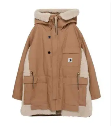 sacai 칼하트 보아 코트 사이즈 2 베이지