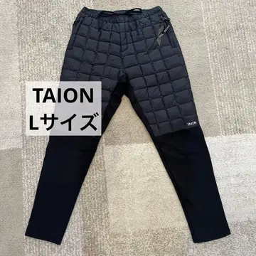 TAION 다운 팬츠 조거 팬츠 하이브리드 블랙 새상품급