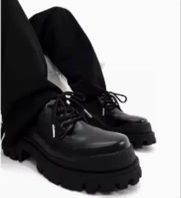 통굽 더비 슈즈 레이스업 슈즈