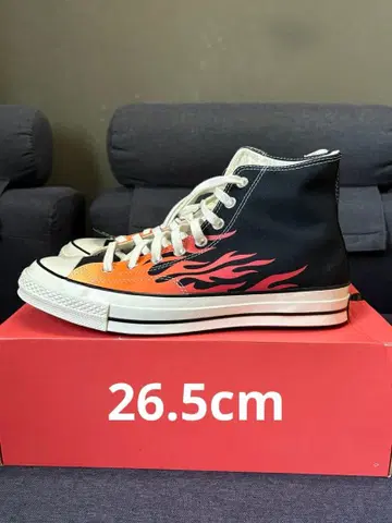 컨버스 ct70 파이어 패턴 하이컷 29.5
