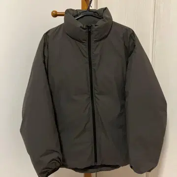 새상품급 MUJI 스탠드 카라 다운 자켓 카키 S-M 무인양품