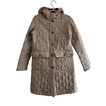 영국제 울 100% Beaver 비버 퀼팅 코트 36