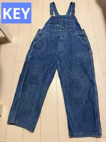 KEY 데님 오버롤