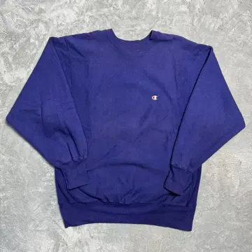 90s 챔피언 리버스 위브 맨투맨 퍼플네이비 USA XL