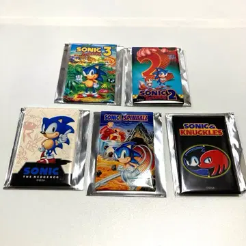 소닉 더 헤지혹 스퀘어 캔뱃지 5세트