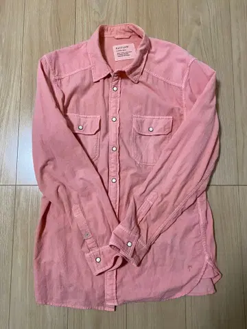 BAYFLOW 베이우 핑크 긴팔 셔츠 코듀로이