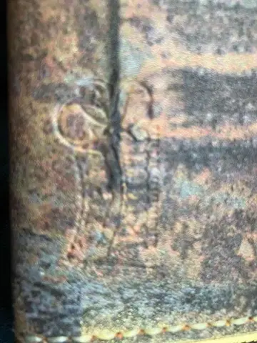 브라운 가죽 장지갑 지퍼 포함