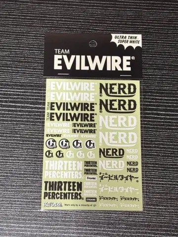 Evilwire 스티커 2종 타미야 미니 사륜구동 무선 조종 이블 와이어