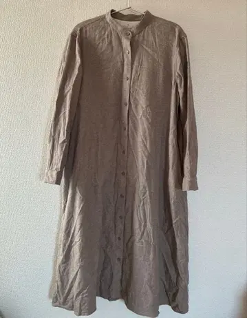 무인양품 플란넬 원피스 베이지 S 사이즈