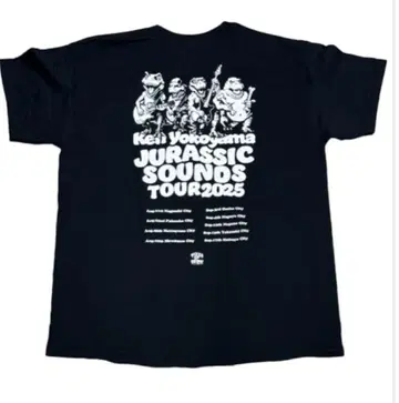 Ken Yokoyama JS TOUR 2025 티셔츠 XL 블랙