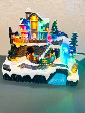 니토리 USB LED 오르골 기차