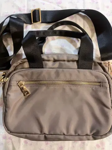 그레이 나일론 숄더백 핸드백