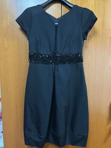 모스키노 원피스 블랙 실크 혼방