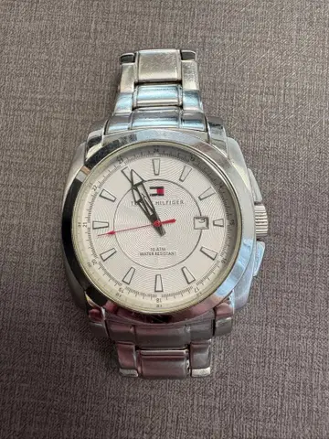 [작동 미확인] Tommy Hilfiger 손목시계 쿼츠 실버