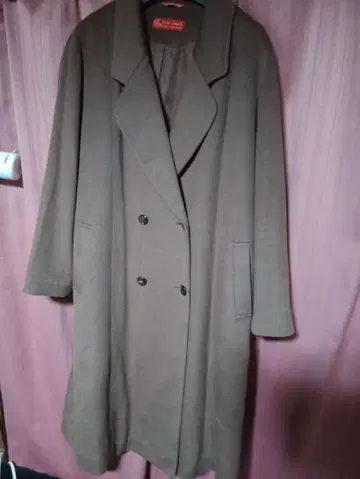 PIACENZA 퓨어 EMBA 캐시미어 더블 브레스트 롱 코트