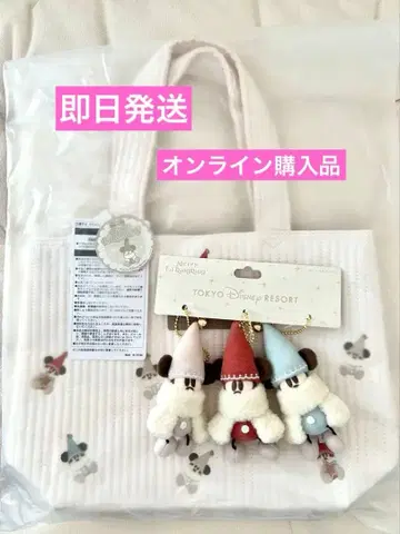 릴린린 봉제 인형 참 세트 토트백 크리스마스 디즈니