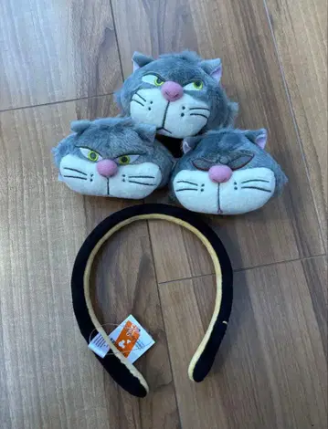 홍콩 디즈니 루시퍼 커스터마이즈 머리띠 봉제 인형 세트