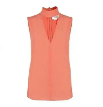 [택 포함 새상품] 빅토리아 베컴 슬리브리스 실크 블라우스