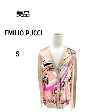 [ 새상품급 ] EMILIO PUCCI/에밀리오 푸치 가디건 실크 S