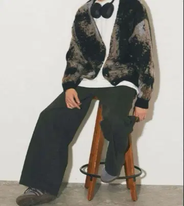 JOURNAL STANDARD 모헤어 믹스 스플래쉬 가디건