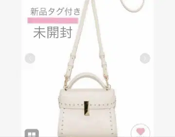 새상품 셀포드 비쥬 스터드 미니백 화이트