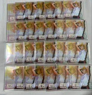 하이큐 미야 아츠무 아크릴 코스터 문구 카페 콜라보