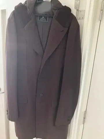 Final home 다크 브라운 얇은 소재 코트