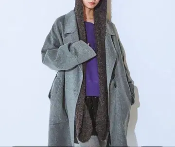 숏 비버 울 미들 코트 지나시스 미사용 새상품 이번 시즌 신상