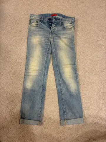 RED CARD 빈티지 가공 데님