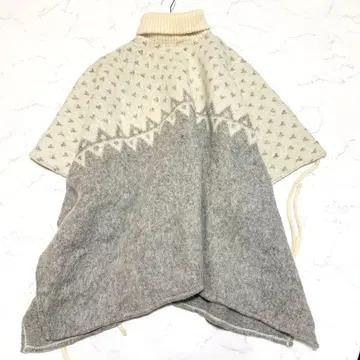 Hilda Ltd. 아이슬란드제 빈티지 울 판초