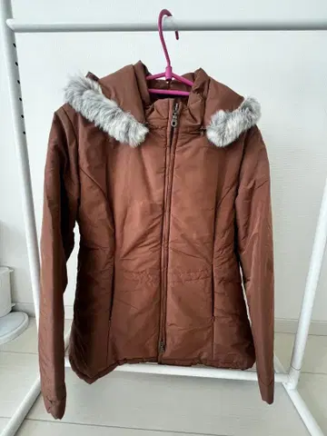 퍼 후드 점퍼 (브라운)